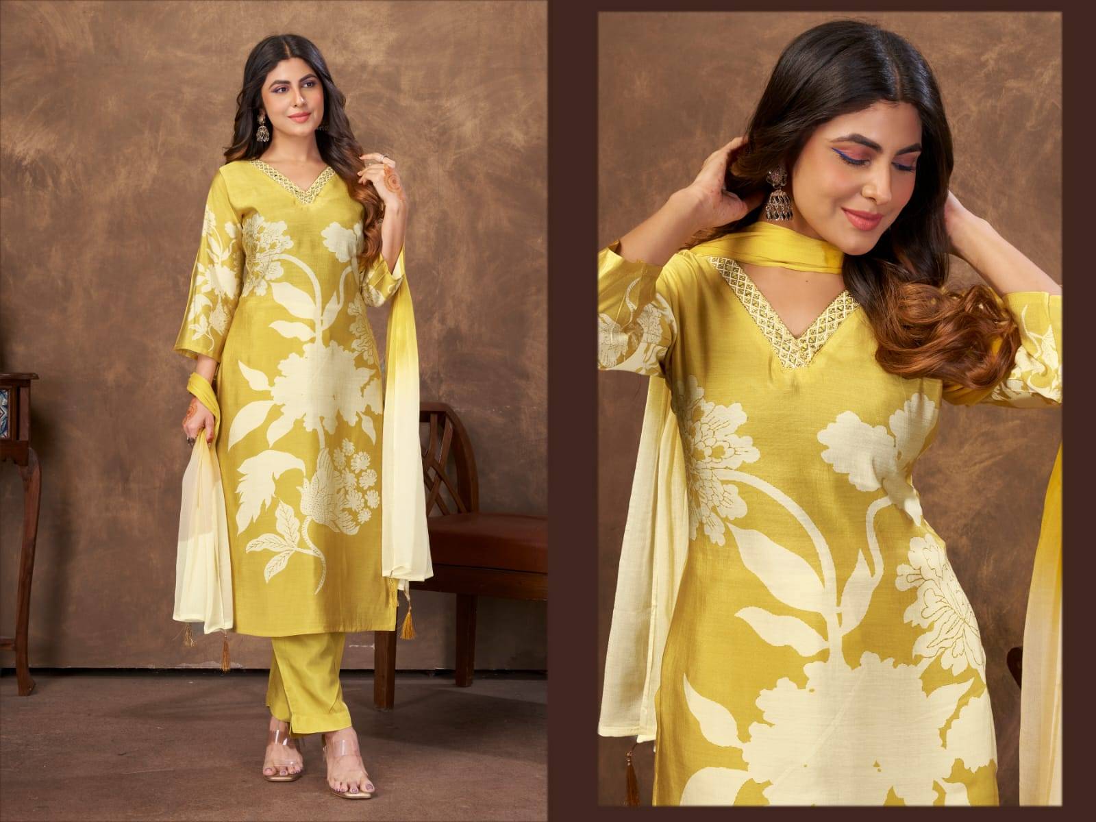 Kashvi vol-2 BY Moksh International  9012 to 9014 series Stylish Fancy stitched dresses At Wholesale Price